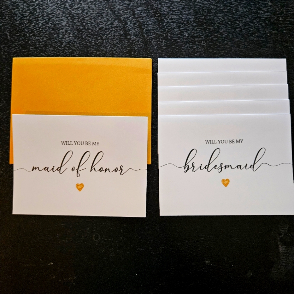 Bridesmaid Proposal Cards